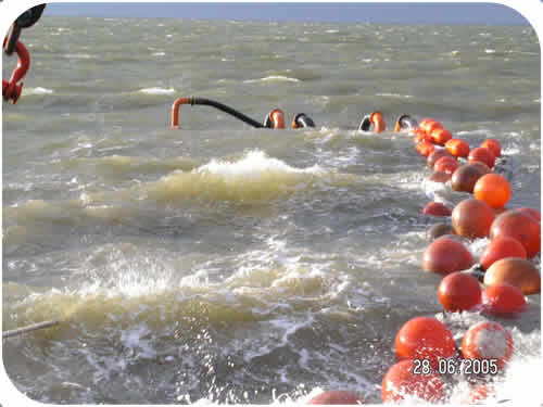 Pipeline Trenching: Subtrench One Operating in 40+ Knot Winds. Click to go back.