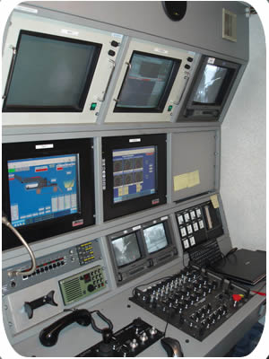 Subtrench Two Trenching Machine  Control Console. Click to go back.