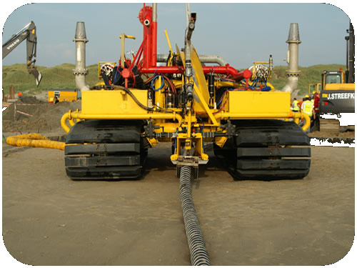 Cable Trenching: ST2 with 210mm OD Power Cable Loaded. Click to go back.