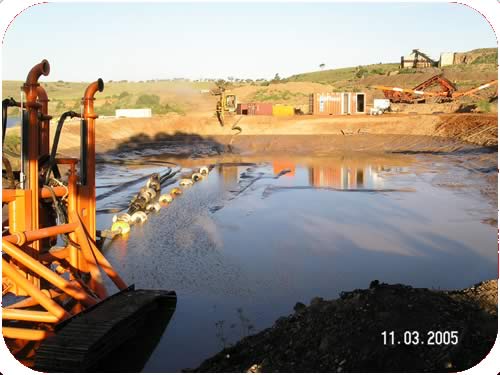 Trenching: Test Dam and Full Scale Testing. Click to go back.